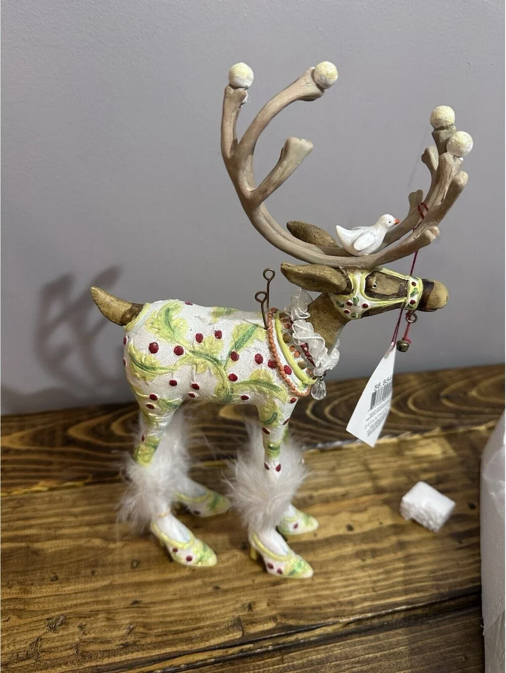Mackenzie Childs Patience Brewster 11.5” Dash Away Vixen Reindeer Figurine